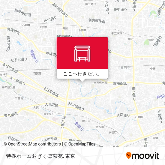 特養ホームおぎくぼ紫苑地図