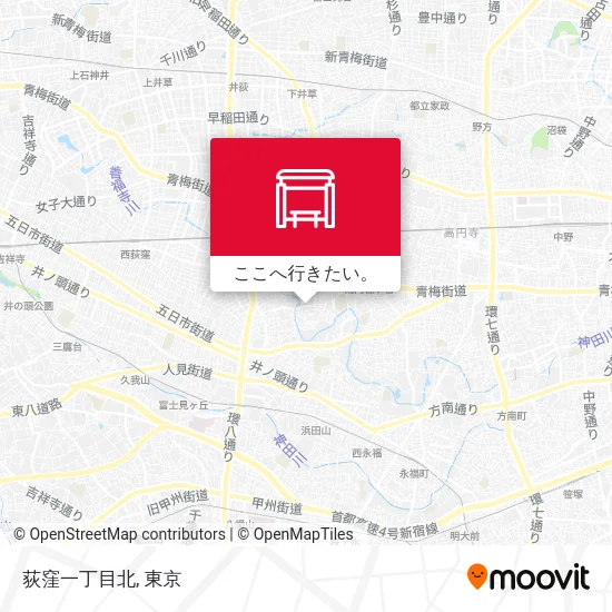 荻窪一丁目北地図