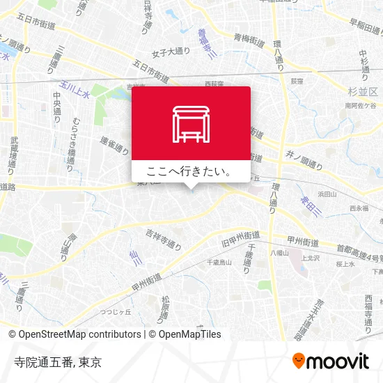 寺院通五番地図