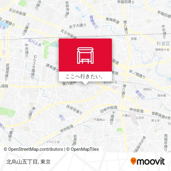 北烏山五丁目地図