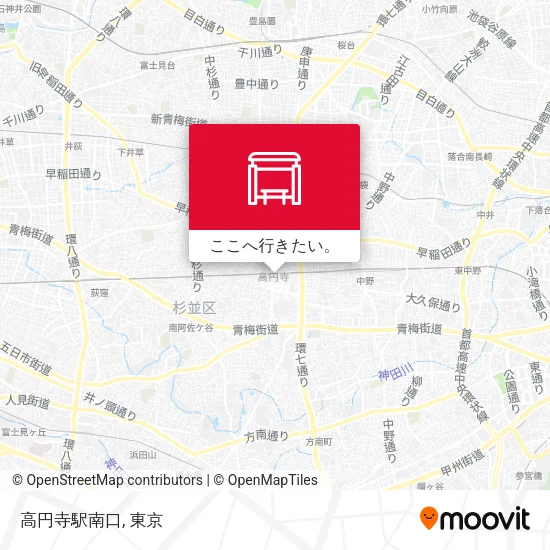 高円寺駅南口地図