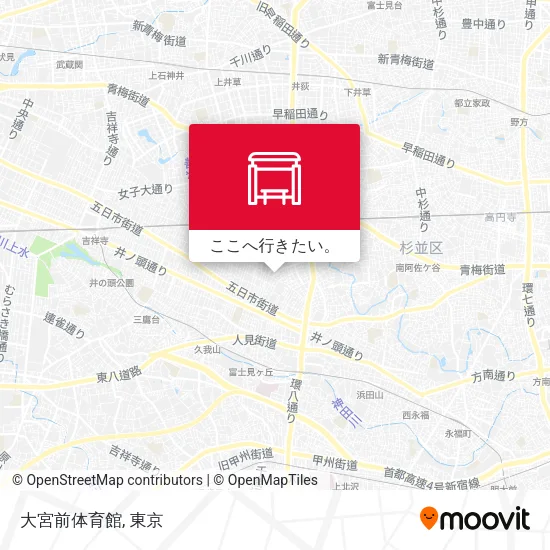 大宮前体育館地図