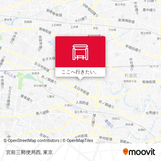 宮前三郵便局西地図