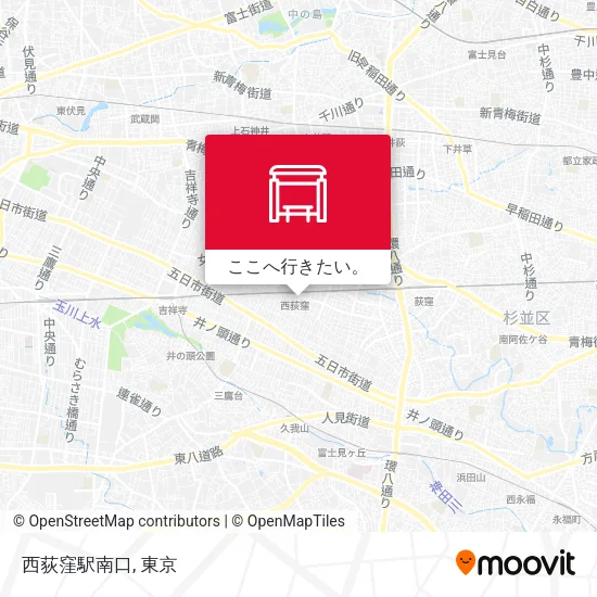 西荻窪駅南口地図