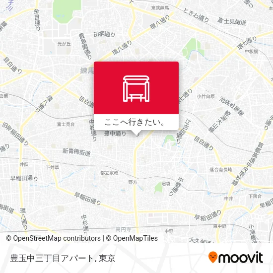 豊玉中三丁目アパート地図