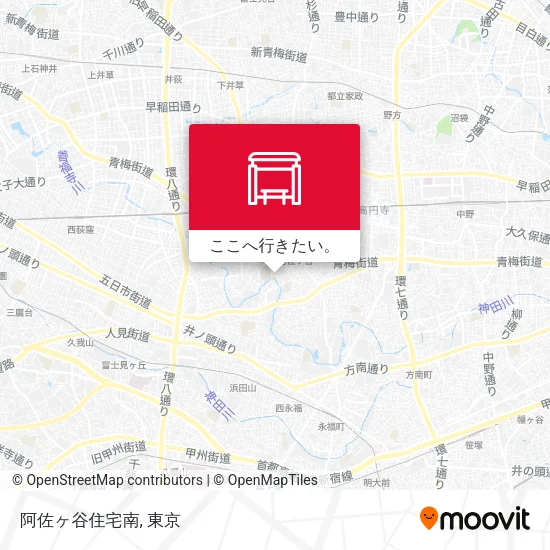 阿佐ヶ谷住宅南地図