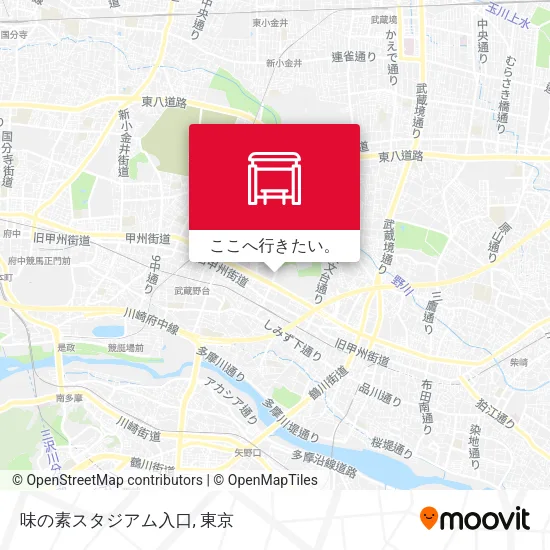 味の素スタジアム入口地図