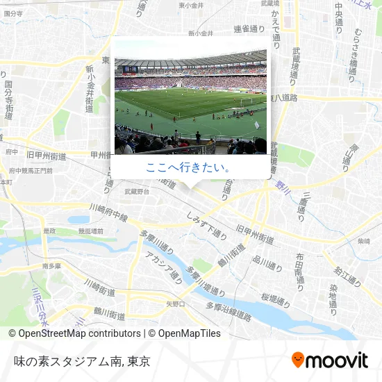味の素スタジアム南地図