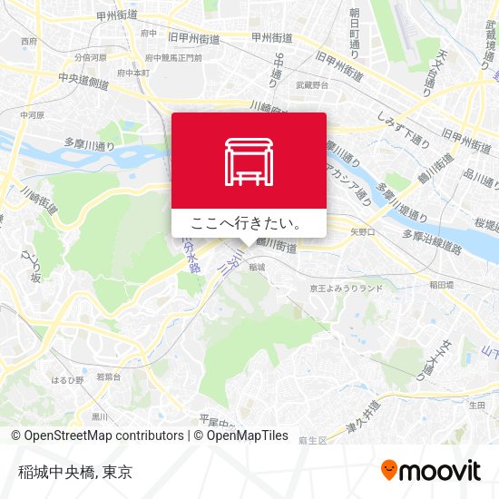 稲城中央橋地図