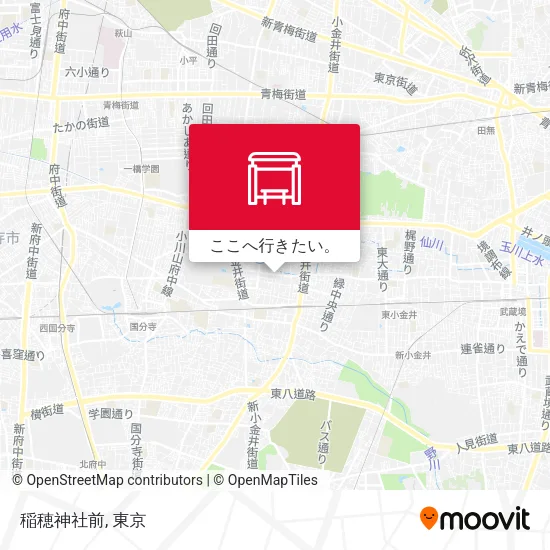 稲穂神社前地図