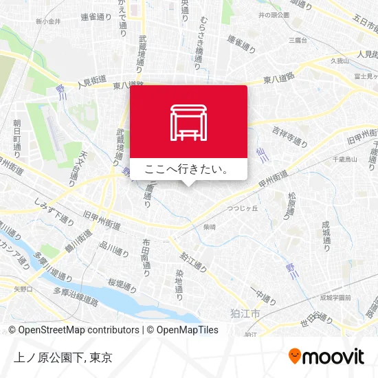 上ノ原公園下地図