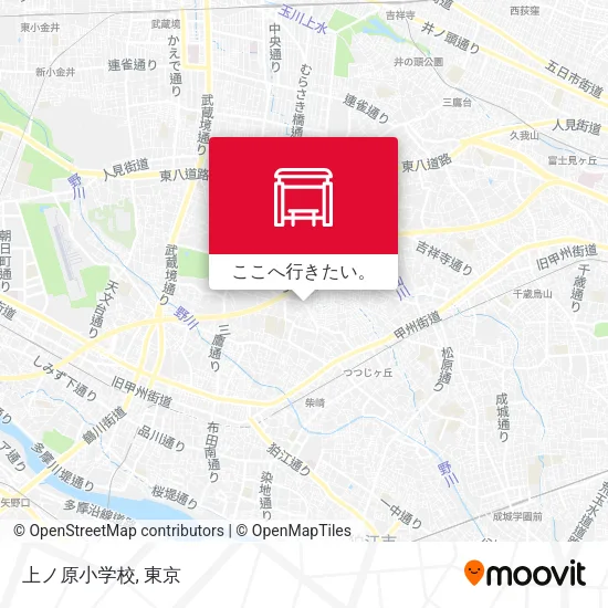 上ノ原小学校地図