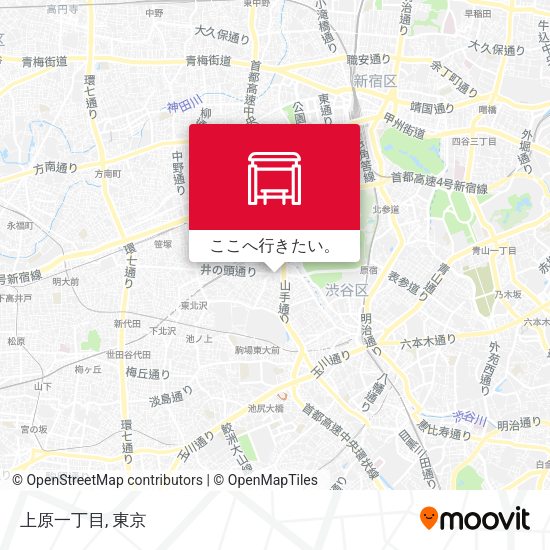 上原一丁目地図