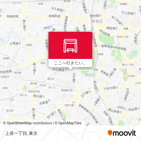 上原一丁目地図