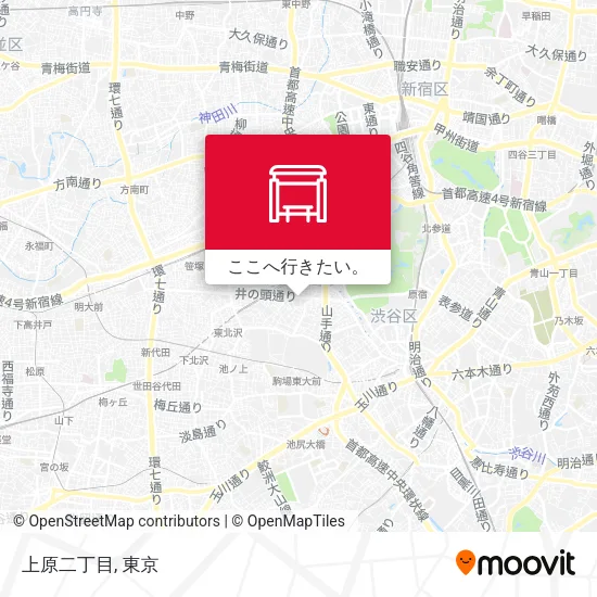 上原二丁目地図