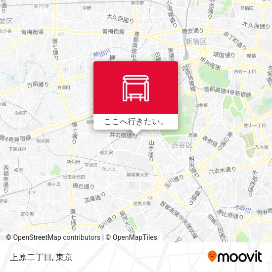 上原二丁目地図