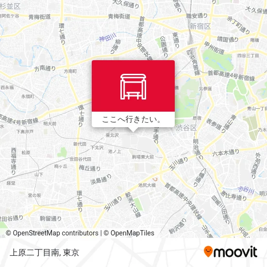 上原二丁目南地図