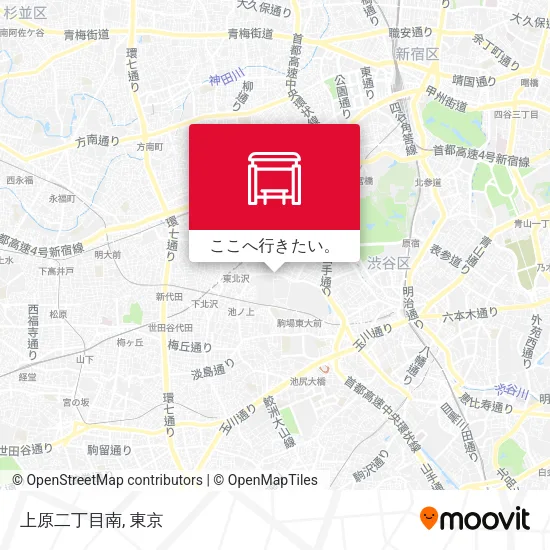 上原二丁目南地図