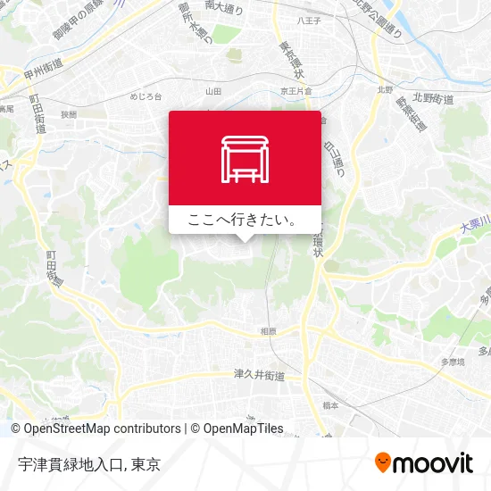 宇津貫緑地入口地図