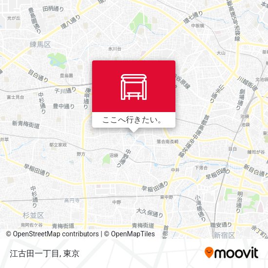 江古田一丁目地図