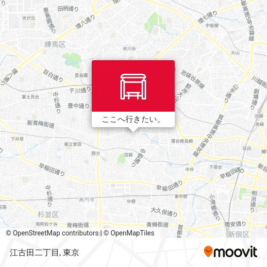 江古田二丁目地図