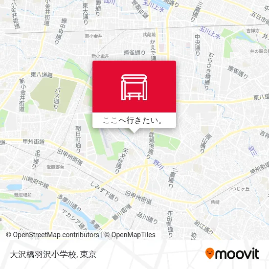 大沢橋羽沢小学校地図