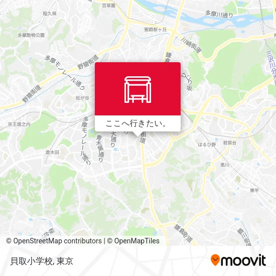 貝取小学校地図