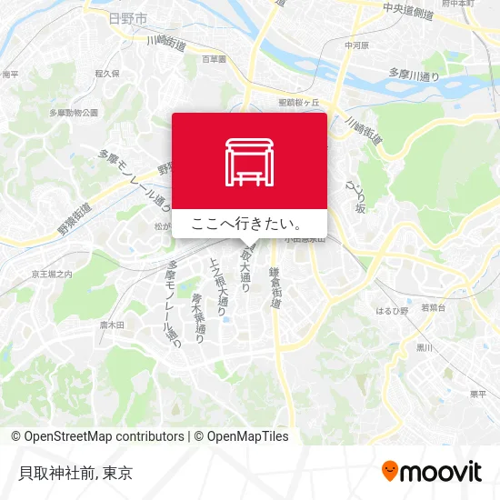 貝取神社前地図