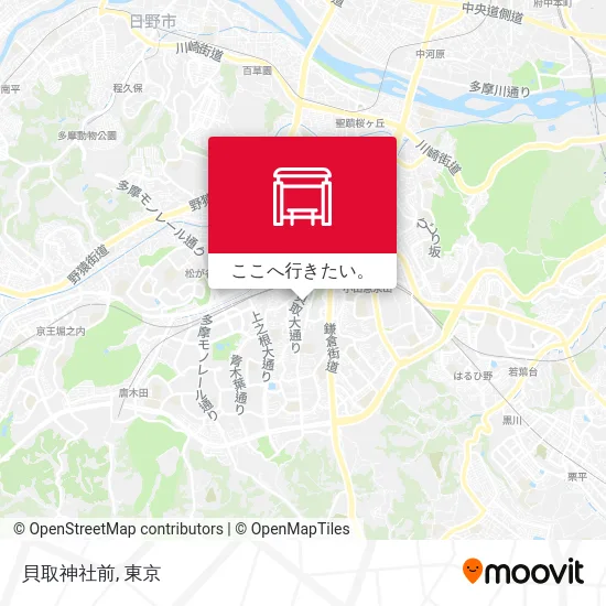 貝取神社前地図