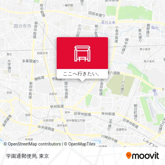 学園通郵便局地図