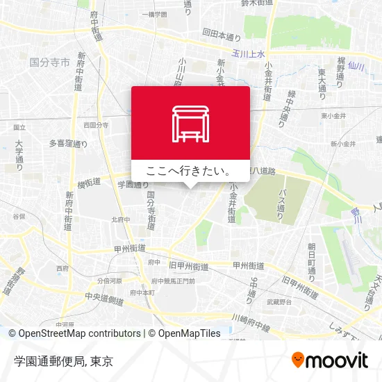 学園通郵便局地図