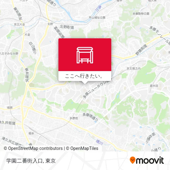 学園二番街入口地図
