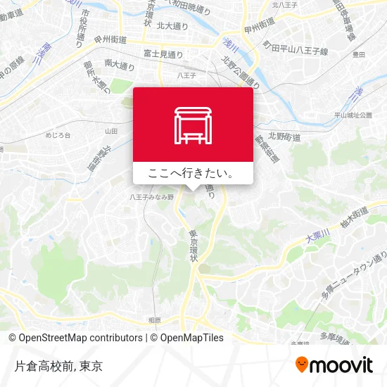 片倉高校前地図