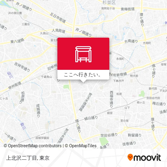 上北沢二丁目地図