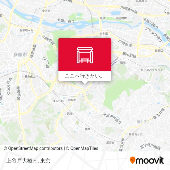 上谷戸大橋南地図