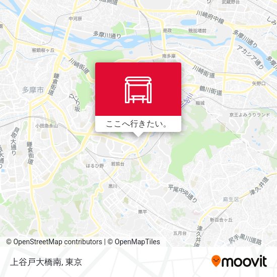 上谷戸大橋南地図