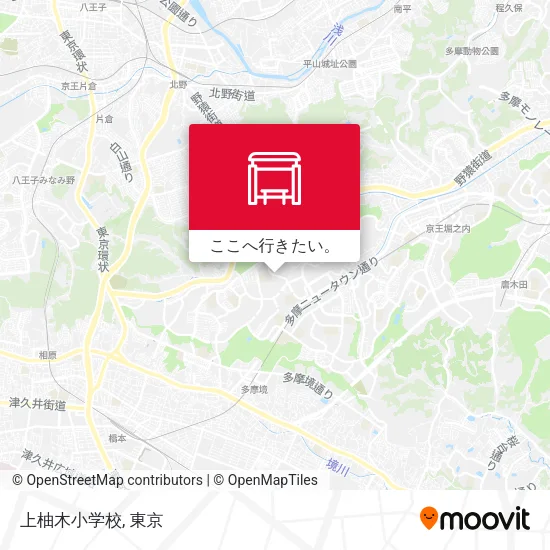 上柚木小学校地図