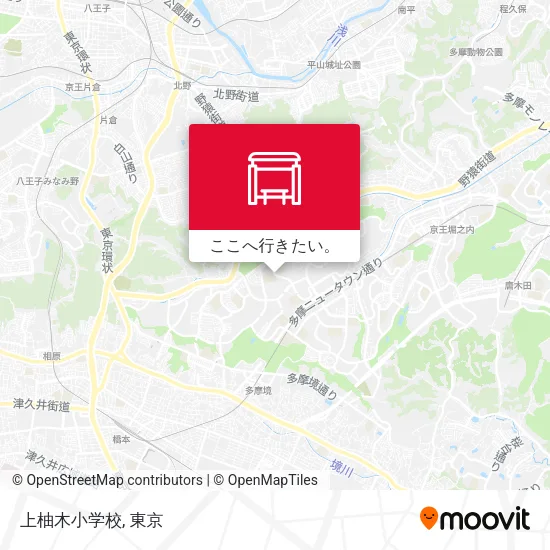 上柚木小学校地図