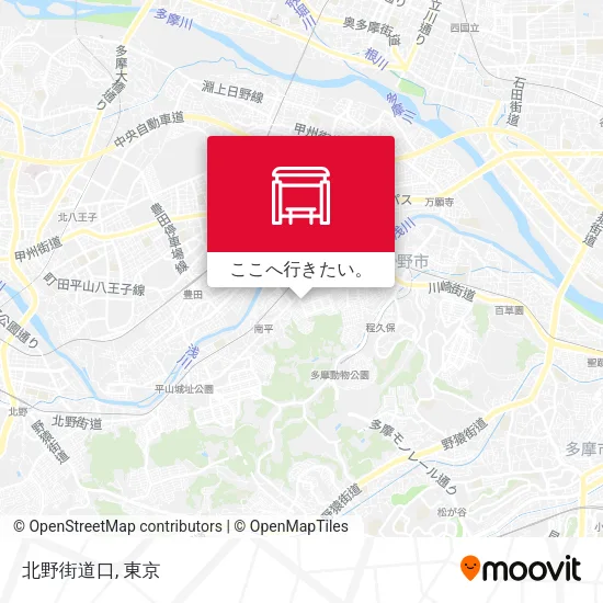 北野街道口地図