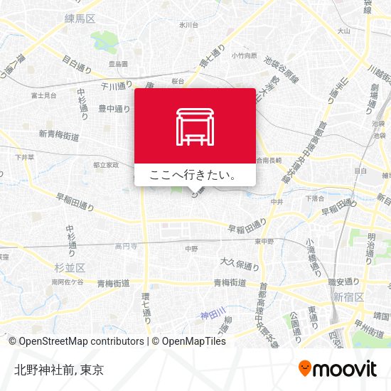 北野神社前地図