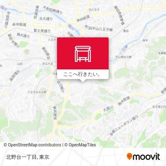 北野台一丁目地図