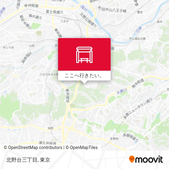 北野台三丁目地図