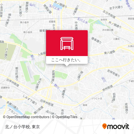 北ノ台小学校地図