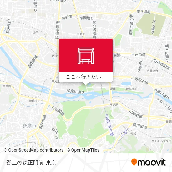 郷土の森正門前地図