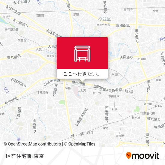 区営住宅前地図