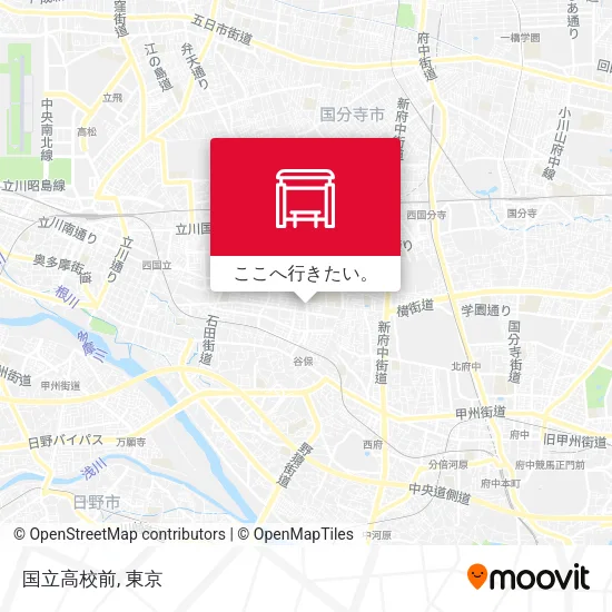 国立高校前地図