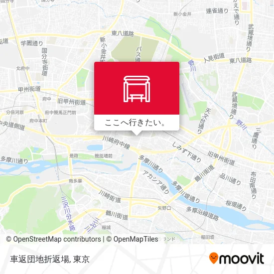 車返団地折返場地図