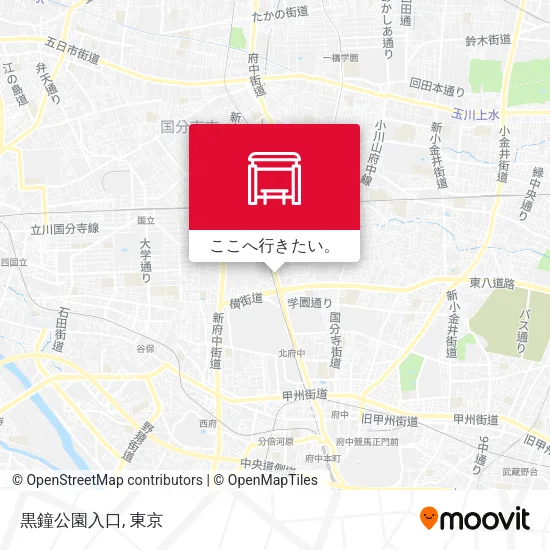 黒鐘公園入口地図