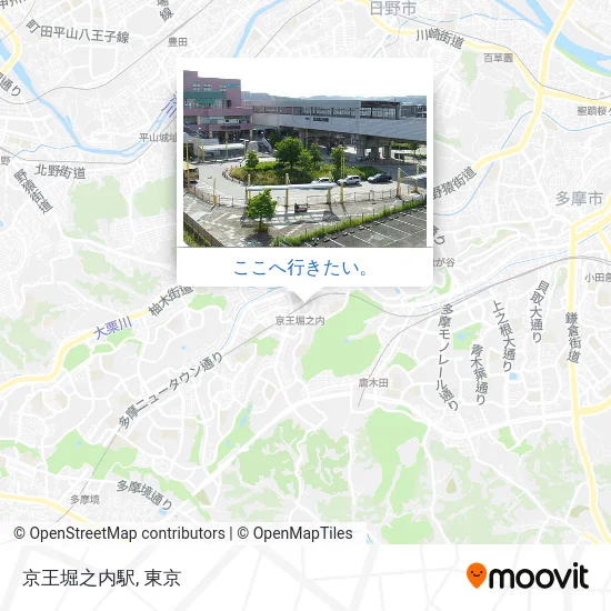 京王堀之内駅地図