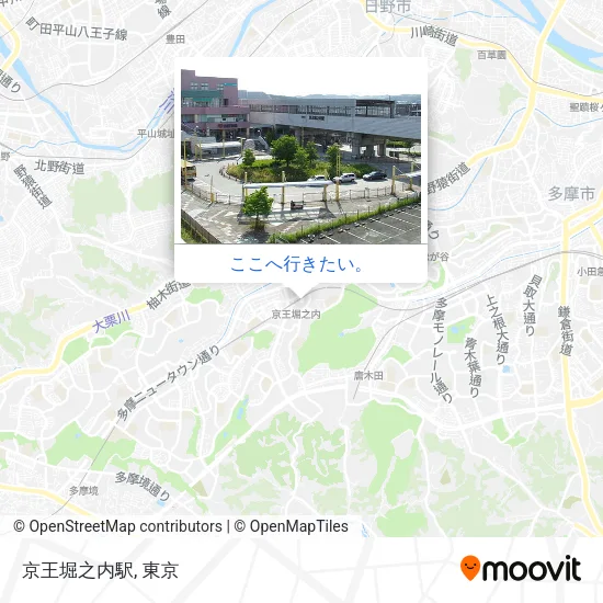 京王堀之内駅地図